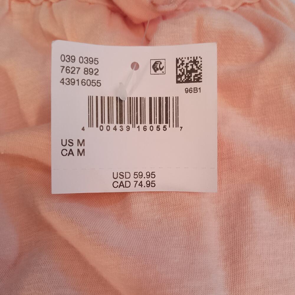 American Eagle Spaghetti Adj Strap Peach colored Maxi Dress Tiered Boho NWT Med - Picture 9 of 11